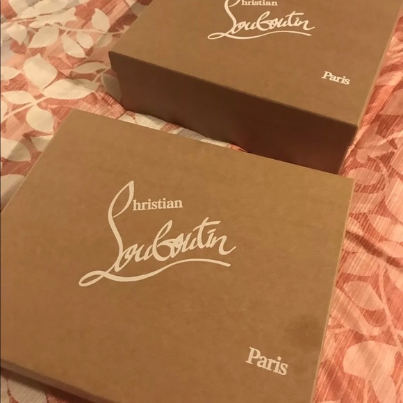 🎁HP🎁 Christian Louboutin Nude Black Satin Heel - Picture 6 of 8